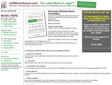 Tablet Screenshot of ldsmusicsource.com